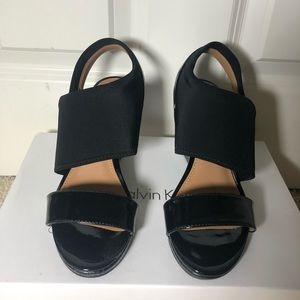 Calvin Klein black wedge (never worn)